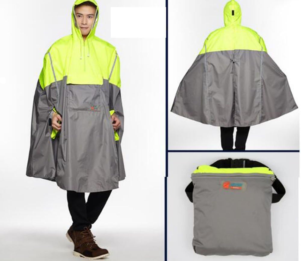 NEW Lightweight Cycling Rain Poncho Bike Hooded Raincoat Rain Cape with Reflector Strips