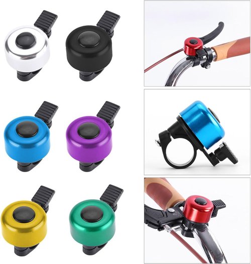 Blue Aluminum Alloy Bike Handlebars Bells Loud Sound Bicycles Bells for Road Bike Mountain Bike Scooter Sports Bike Bike Bells for Adults Mountain Bike Aluminum Durable Bike Bells Accessories