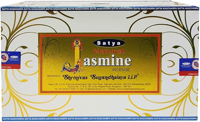 Natural Jasmine Incense Sticks and Incense Stick Holder Bundle Insence Insense Satya Incense