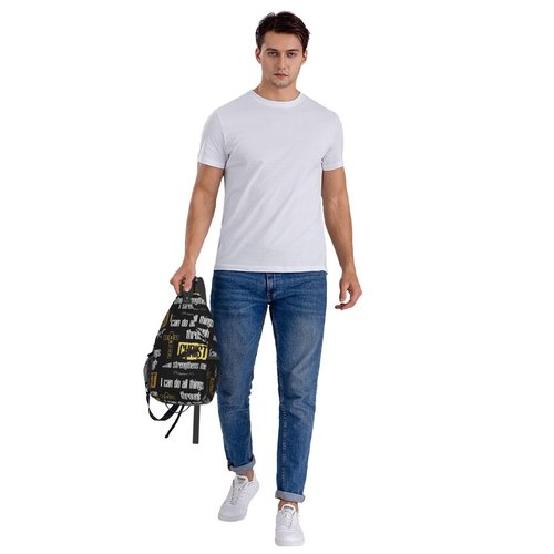 Luirioe Jesus Christian Cross Sling Backpack Shoulder Chest Bag For Men Women Hiking Travel Crossbody Daypack