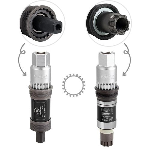 HOUSON bicycle bottom bracket remover, bicycle bottom bracket tool crank puller remover 20 teeth anti-slip tool