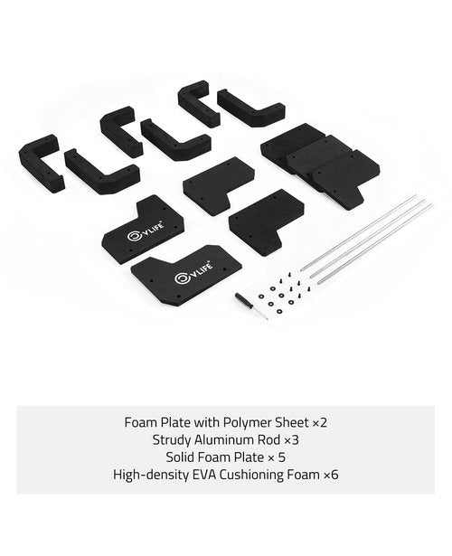 CVLIFE Foam Pistol Rack Handgun Rack for Gun Safe Gun Cabinet Accessories Pistol Holder Stand 6 Slots