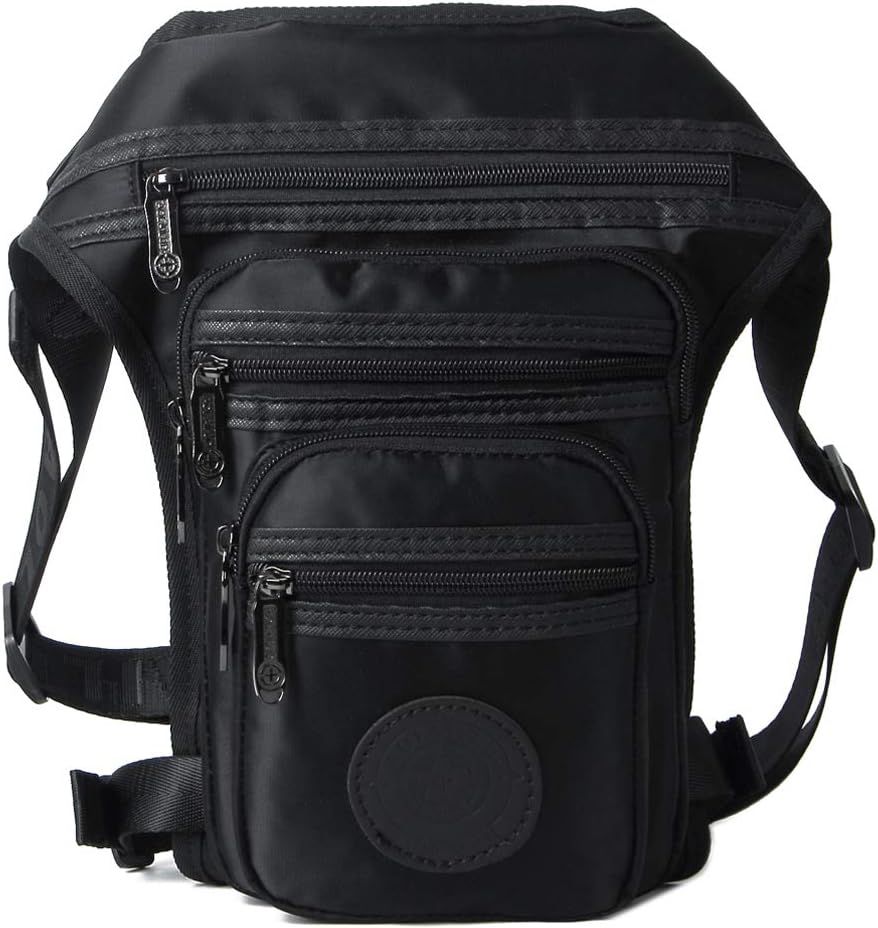Nylon Drop Leg Bag Hiking Waist Pack for Men Women Tactical Motorcycle Bike Cycling Riding Travel Outdoor Sports Fanny Pouch