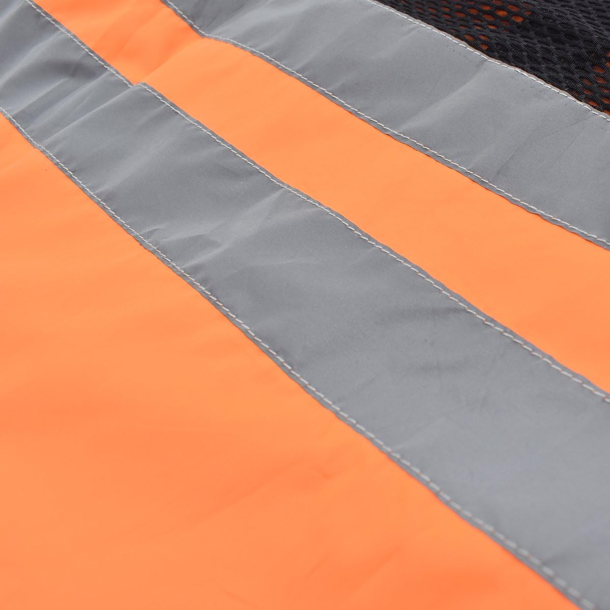 WOSAWE Men's High Visibility Cycling Wind Jacket Water Resistance Reflective Windbreaker