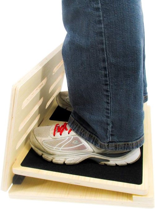 Calf Board Wedge Stretcher by Trademark Innovations Black