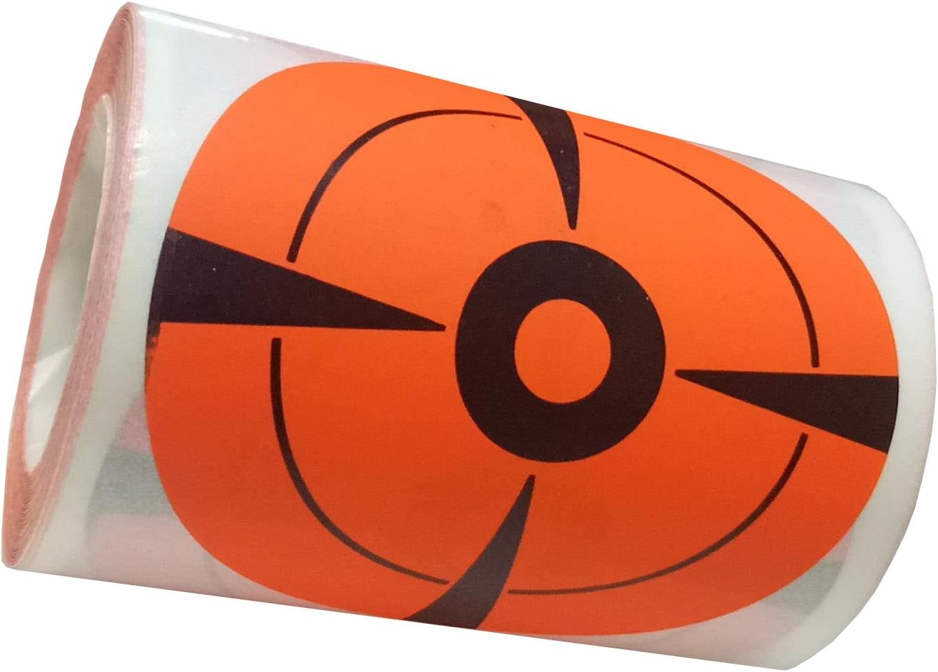Remarkable Target Stickers EasyShot Targets Neon Orange Self-Adhesive 3-Inch Bullseye Target Stickers for Shooting Label（250pcs）