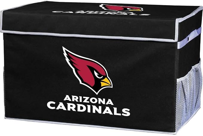 Franklin Sports NFL Storage Footlocker Bins - Large Folding Organizer Containers - NFL Team Office, Bedroom + Living Room Décor - Large + Small Bins