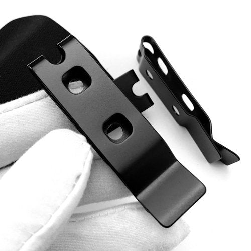 jojobasec 2 Sets Sheath Waist Clip Scabbard Back Clip Sheath Back Waist Clip Stainless Steel Outdoor Clip Waist Clip, 66x18mm, As Pics Show