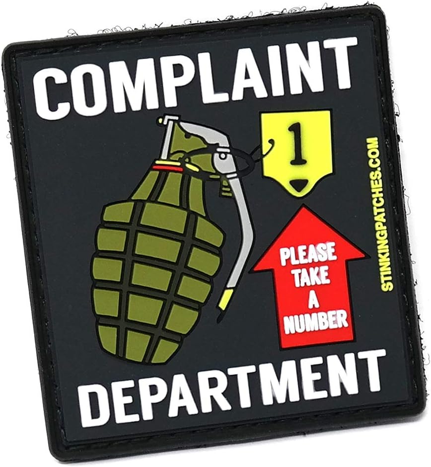 Pull Pin for Service | Complaint Department | PVC Tactical Patch | Funny Morale Patch