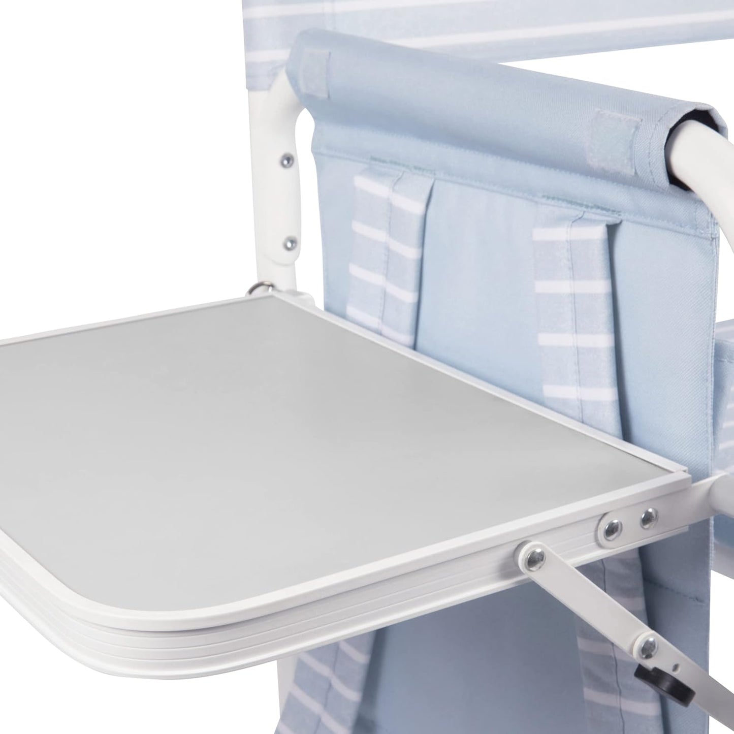 Picnic TIME Outdoor Directors Chair with Side Table, Beach Chair for Adults, Camping Chair with Table