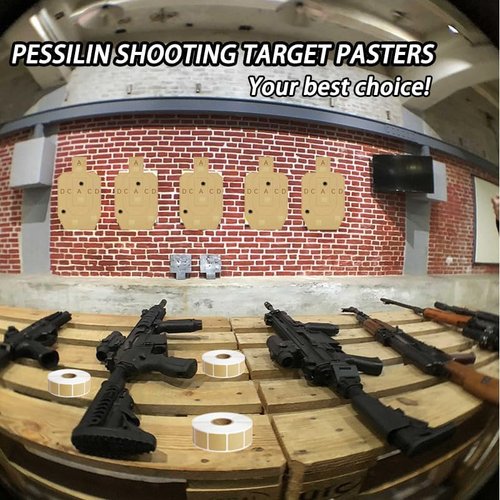 Target Pasters 12 Roll 12000pcs (1000pcs/1roll), 0.87in Square Target Stickers for Shooting Range Practice and Pasters for Shooting Practice| Adhesive Markers for Shooting Range Targets