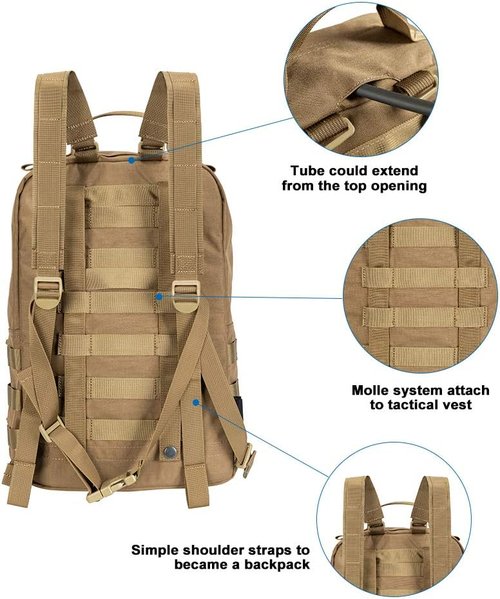 EXCELLENT ELITE SPANKER Outdoor Hydration Backpack Bundle Packs Water Bladder Carrier for 3L Water Bladder