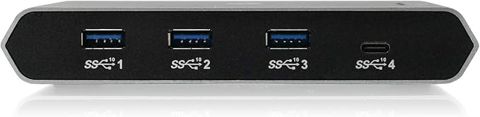 IOGEAR USB-C 2 Port Switch - Transfer Files Between PC & Mac OS X - 3 USB-A - 1 USB-C - Switch Method Remote - Mouse or Hotkey - LED Indicator - USB-C 85W Pass Through - GUS4C2