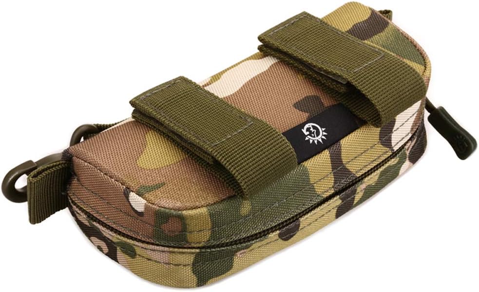 Tactical Molle Sunglasses Case Portable Anti-Shock Clamshell Carry Eyeglasses Hard Case Outdoor Hunting Goggle Mag Pouch