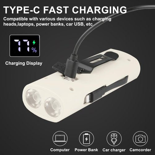 Bike Lights, 500 Lumen Bicycle Light with 6 Modes, USB Rechargeable Bike Headlight, Wide Beam Bike Lights for Night Riding