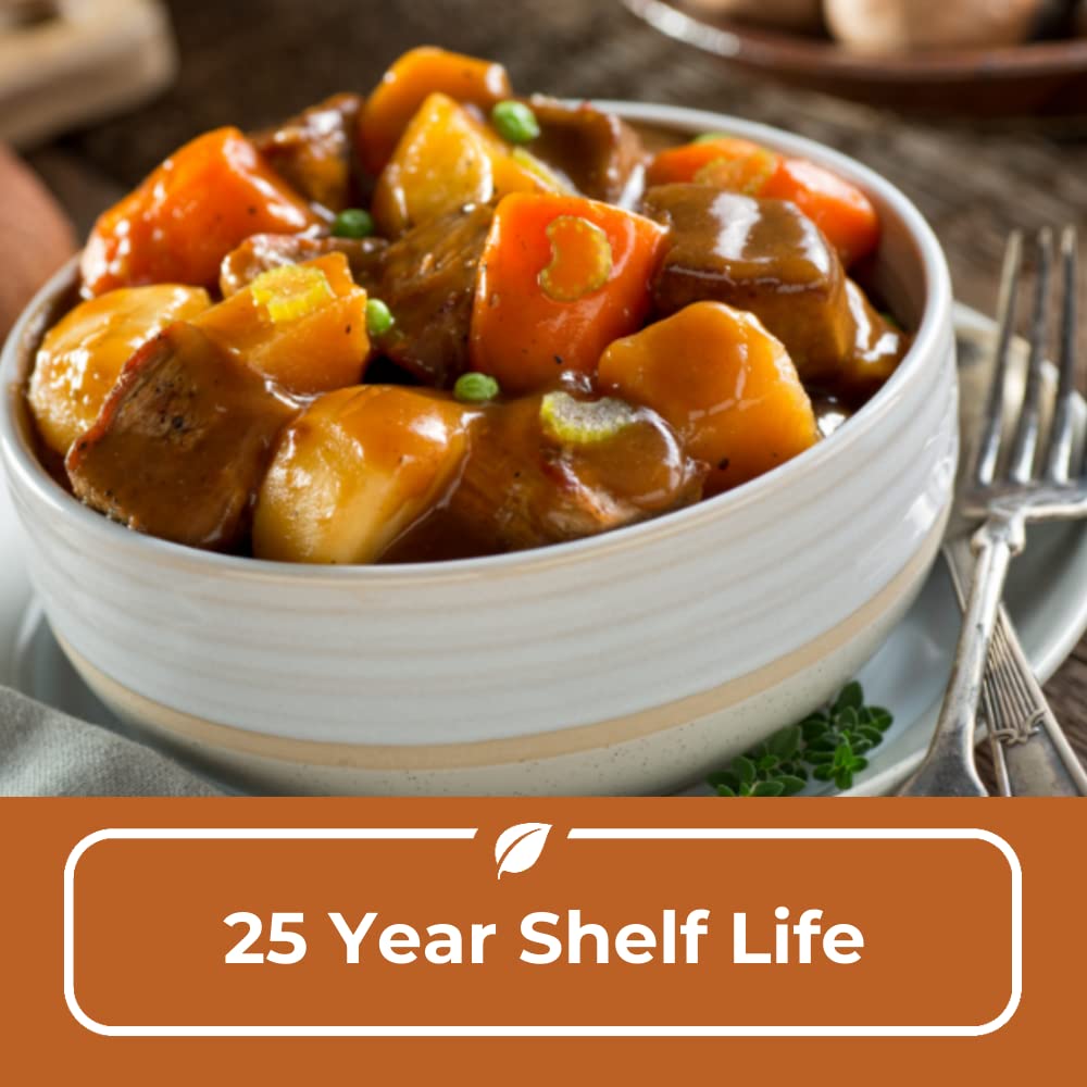 Nutristore Emergency Buckets | Premium Freeze-Dried Meats | 25-Year Shelf Life | Made in USA | Emergency Survival Food Supply | 60 Large Servings