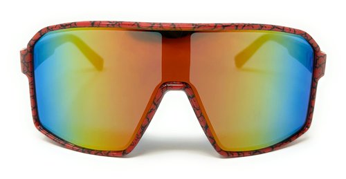 Ultimate Sports Visor Sunglasses – Unisex Performance Eyewear for Outdoor Activities (Red)