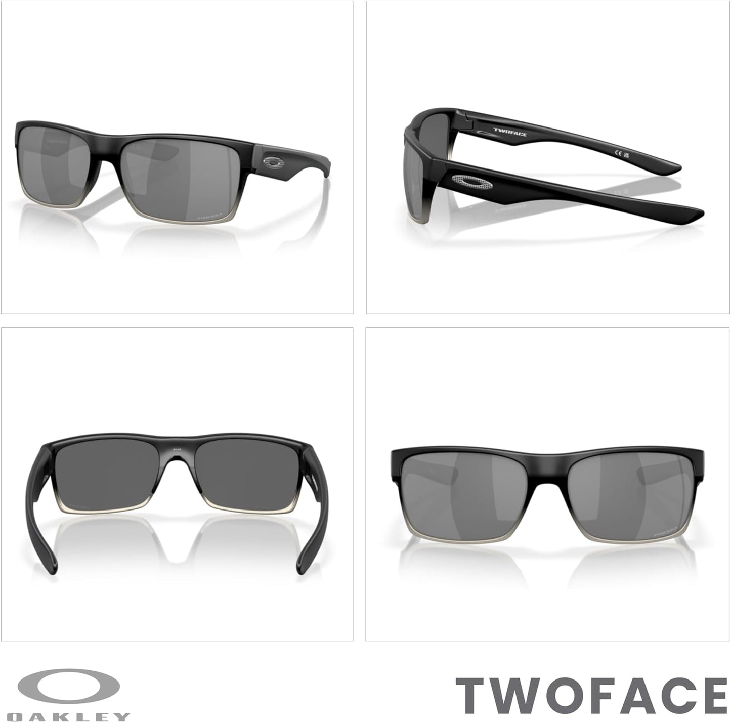 OAKLEY Twoface OO9189 Square Sunglasses For Men+ Bundle Accessory Leash Kit, Microfiber Pouch