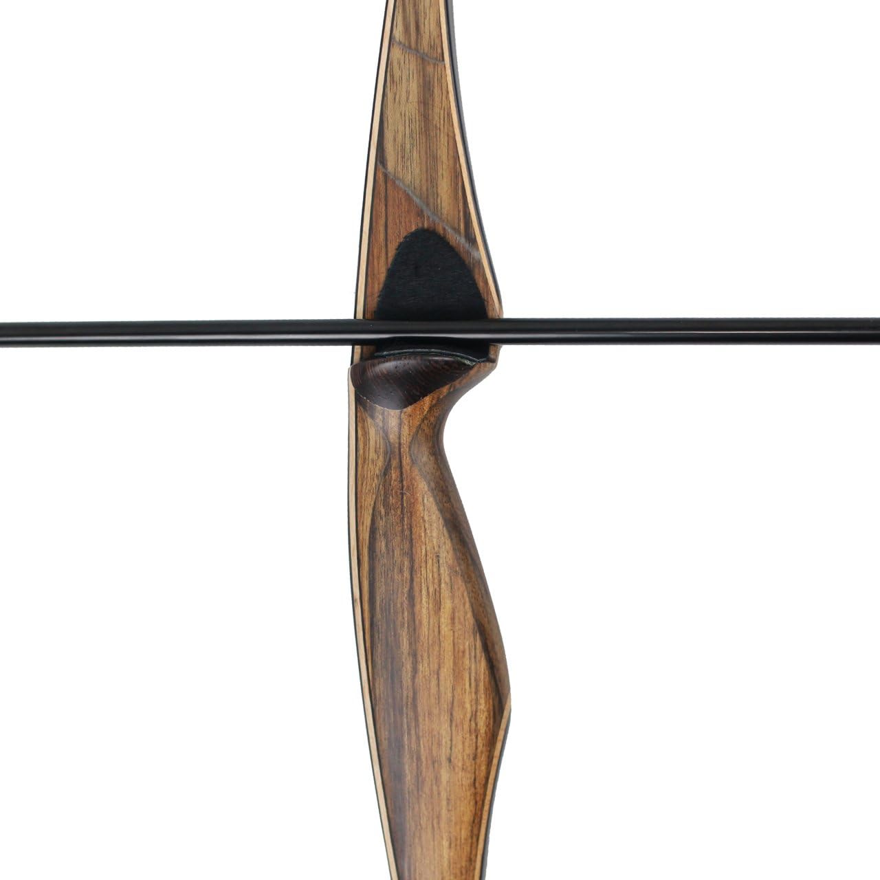 Topbows Sparrow 54" Traditional Long Bow 20-35LBs Draw Weight One-Piece Longbow Recurve BowRight Hands for Beginner Women Teens