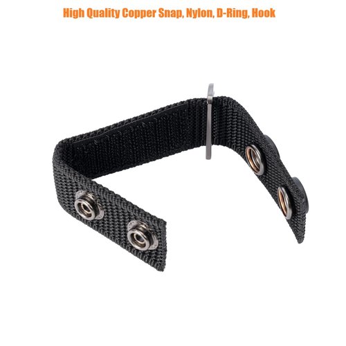 TACNEX Duty Belt Suspenders Loop Attachment with Metal Ring Nylon Tool/Utility Belt Keepers Connectors Police Harness Extenders/Adapter fit up to 2.25 inch Wide Hook Liner