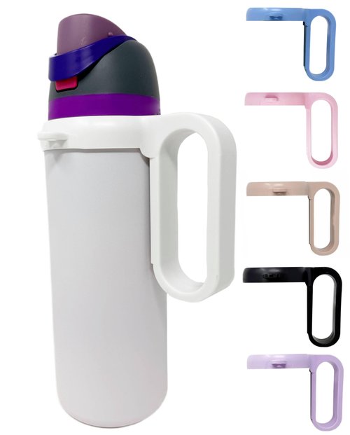 Bottle Handle for Owala FreeSip 24oz 32oz 40oz – Strong Plastic Water Bottle Holder, Durable Easy Carry Accessory for Running, Jogging, Gym, Hiking, and Drinking While Driving & More
