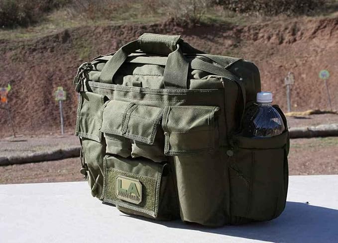 LAPG Camping Jumbo Bail Out Bag - Survival Range Gear With Multiple Pockets, Multi-functional Hiking Bug Out Bag, Black