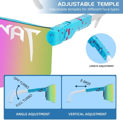 Wapreta Men and Women Baseball Sunglasses Youth Fishing Golfing Mountaineering Riding Adjustable Polarized Sunglasses (A2)