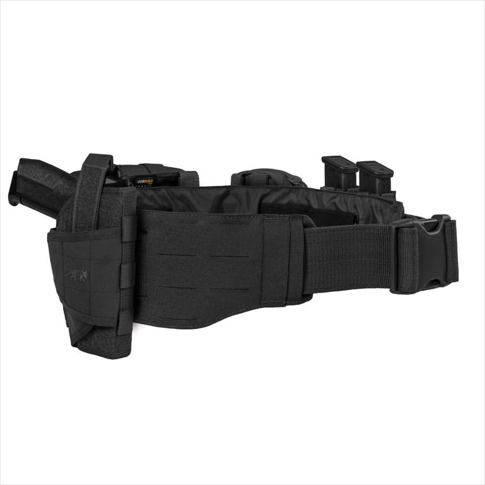 Tasmanian Tiger Warrior Belt LC, Tactical Utility Belt, Laser Cut MOLLE System, Hook-and-Loop Attachment