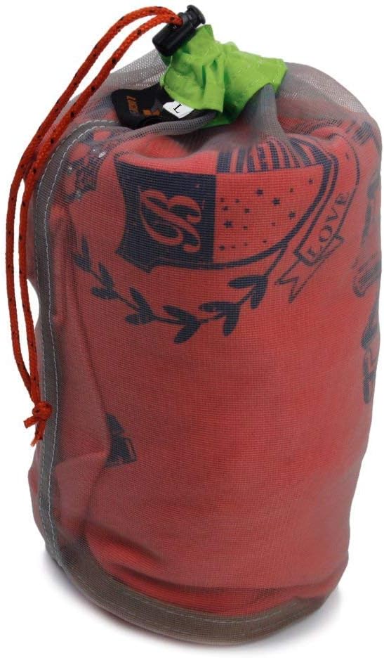 Ultra Light Stuff Sacks Nylon Mesh Drawstring Storage Bag S M L XL XXL for Camping Travel Hiking Outdoor Sports