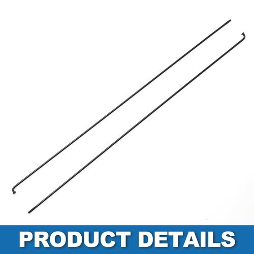 A ABSOPRO Bike Bicycle Spokes 14G 280MM Mountain Bike Spokes Steel Black 36Pcs
