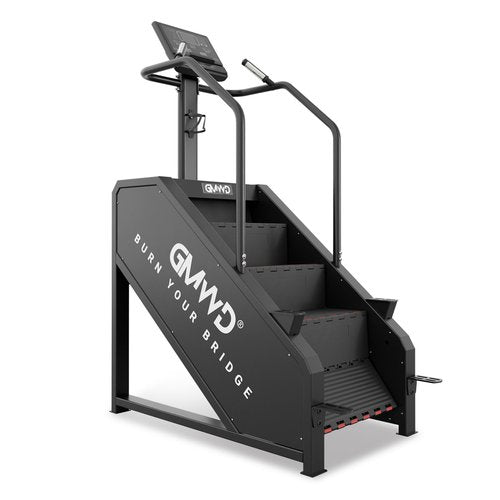 Stair Stepper Machine, GMWD Stair Climber with LED Screen, Commercial Grade Stair Stepper Exercise Machine with 15 Resistance Levels, 441LBS, 24-164 Steps/Minute, Black
