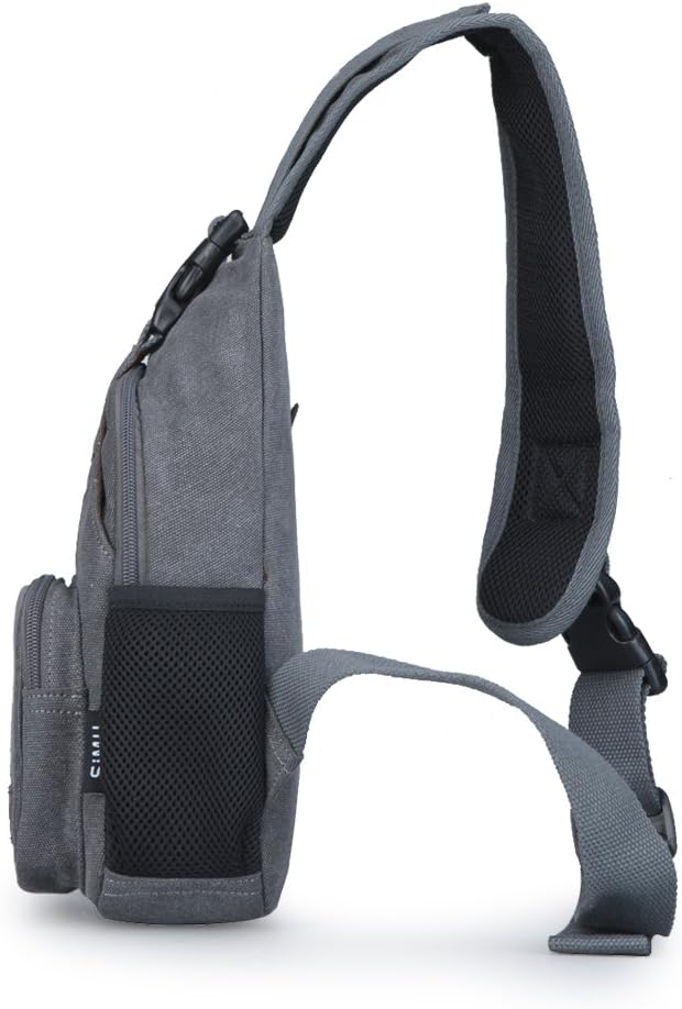 Sling Bag Pack Canvas Shoulder Sling Backpack Small Crossbody Chest Bag for ipad mini