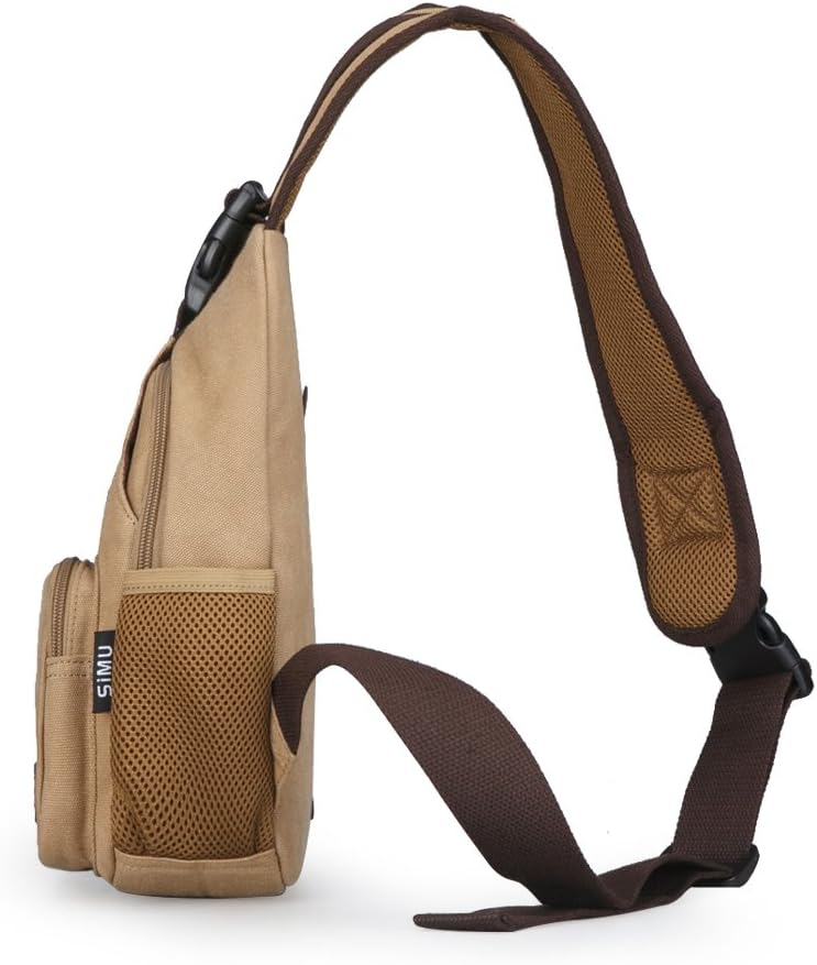 Sling Bag Pack Canvas Shoulder Sling Backpack Small Crossbody Chest Bag for ipad mini