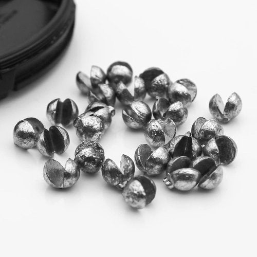 FREGITO 117PCS/100PCS/205pcs/250PCS, Weight Sinkers 6 Sizes Lead Weights Round Split Shot Sinker Removable Fishing Weights Sinkers