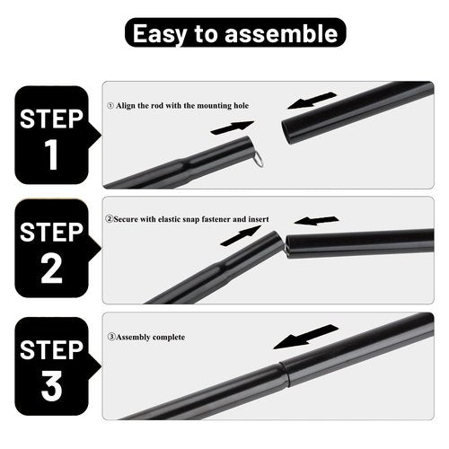 Tent Poles for Tarp, AVOFOREST Camping Tent Tarps Poles Adjustable Camping Accessories 76in Heavy Duty Poles Thicker Tent Pole with a Diameter of 0.65in for Backpacking Hiking Awning