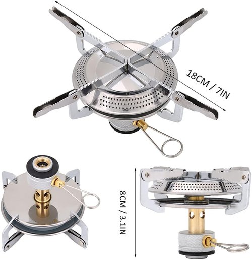 Camping Gaz Stove,Hiking Stove,Outdoor Stoves Gas Alloy Portable Cam Mini Picnic Round Stove for Outdoor Camp Hiking Camping Gaz camping stove