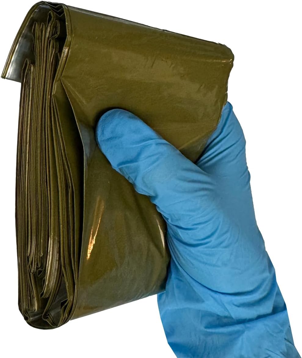 Rescue Essentials Hypothermia Wrap Blanket, Oversized 60" x 96", Mylar/Lightweight Polyethylene Fabric (OD Green)