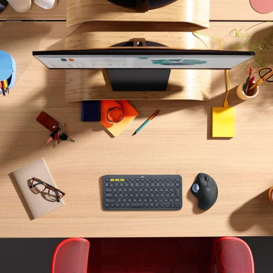 Logitech M575 Ergonomic Wireless Trackball USB Mouse, Black (910-005869)