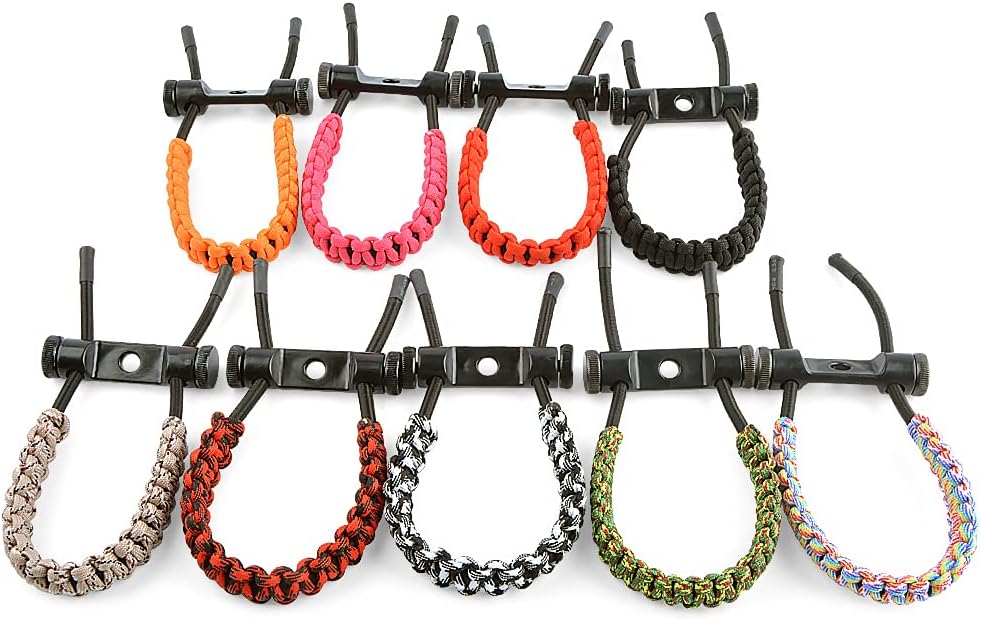 ZSHJGJR Archery Bow Wrist Sling Braided Archery Adjustable Bow Strap Wrist Sling For Compound Bow Hunting Shooting