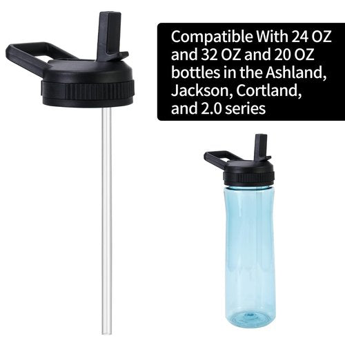 Straw Lid Compatible With Contigo 24 OZ 32 OZ, Replacement Lid Compatible With Contigo Water Bottle, Used In Ashland And Jackson And Cortland Series And 2.0 Series