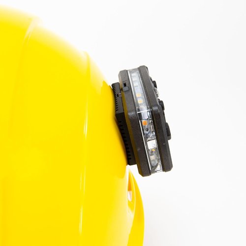 Guardian Angel Flashlight Hard Hat Mount Accessory – Magnetic Mount – Single Sided Adhesive for Strong Bond, Rubber Grip Attaches to Guardian Angel Safety Light – For Hard Hats & More