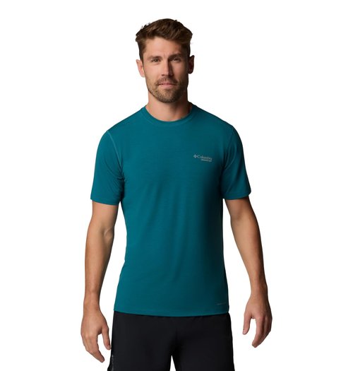 Columbia Men's M Endless Trail Running Tech Tee, River Blue, XX-Large