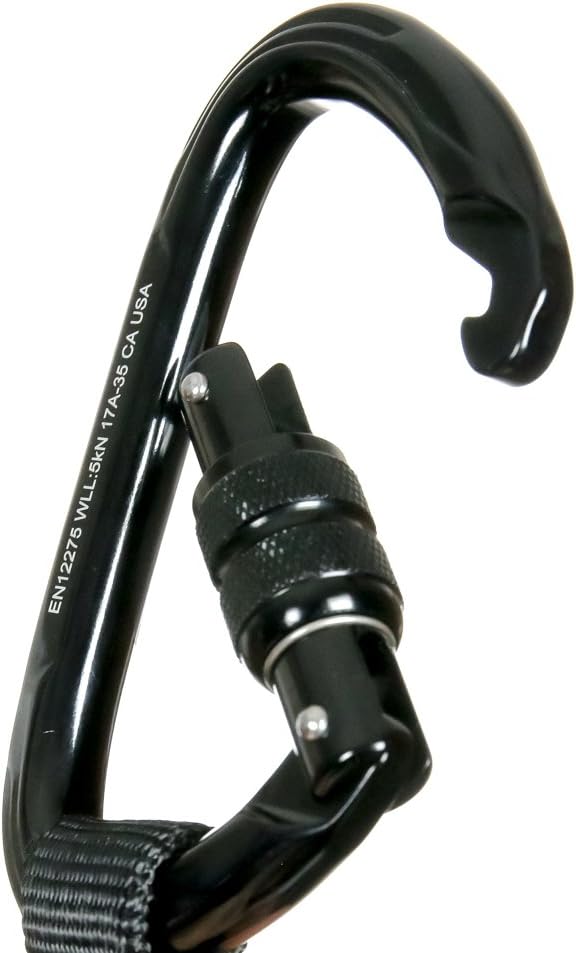 Quickdraw Set with Straight Gate and Screw Gate Carabiners, 4-Pack