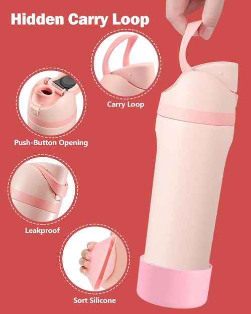 Replacement Lid Compatible with Owala FreeSip,Silicone Water Bottle Boot, Anti-Slip Protective Sleeve for Water Bottle (Pink, 32 oz)