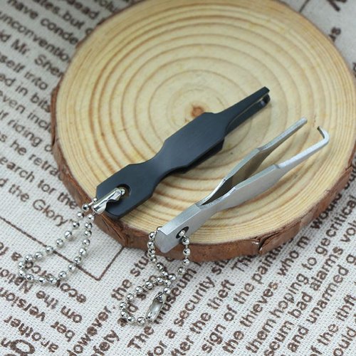 Ximimark 2 PCS Split Ring Pliers Pro - Effortless Lure Attachment Tool with Precision Mini Tweezers, Durable Stainless Steel Split Ring Opener, Ideal for Quick Fishing Rigging