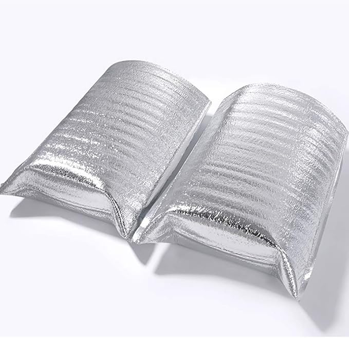 Smilco Reusable Insulation Bags Thermal Box Liners Metalized Liners Lunch Food Box Shopping Bag Insulated Lining Waterproof Insulation Package (25 Pack/ 8 In x 11 In)