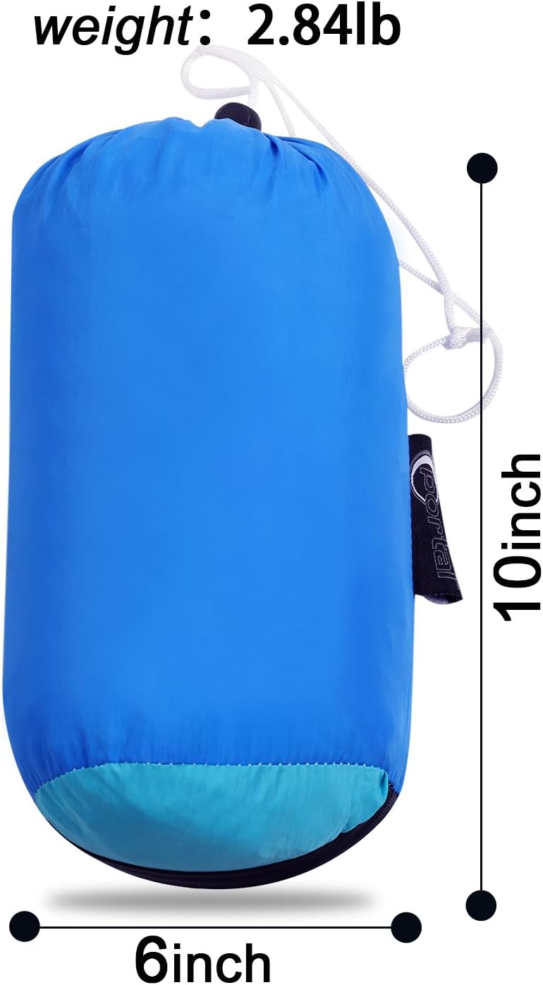 PORTAL Double Camping Hammock Lightweight Portable Nylon Hammock with Straps and Carabiners