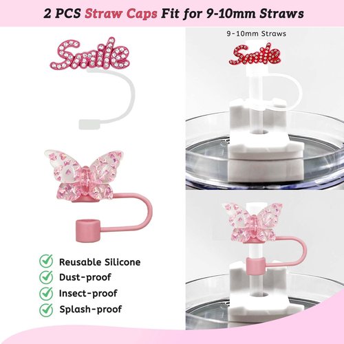 SNAIL GARDEN 13Pcs Accessories Set for Stanley Cup Include Beads Bracelets,Straw Covers,Cup Boot, Hanging Charms, Heart Hooks, Handle strap Cup Ring,Pink Stanley Cup Accessories Set for 30/40oz