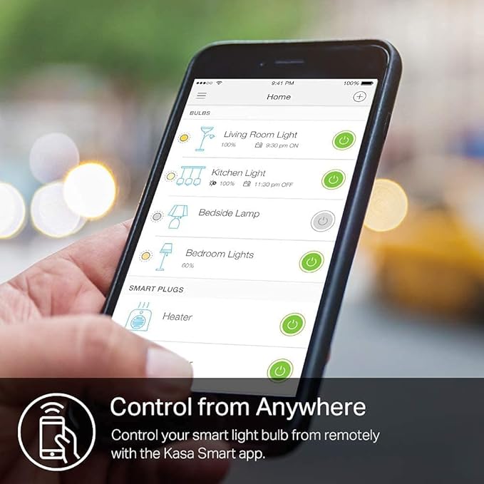 Kasa Smart Light Bulbs, 1000 Lumens High Brightness, 16M Color Changing, Dimmable Smart WiFi Light Bulb, Compatible with Alexa and Google Home, A19, 2.4GHz Wi-Fi only, No Hub Required, KL135