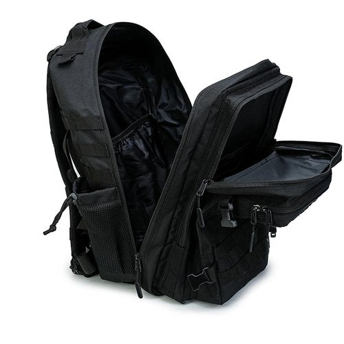 SEYATULLH Military Tactical Backpack 45L for Men & Women Bug Out Bag Assault pack Molle Daypack Hiking Trekking Rucksack (Black 1.0)